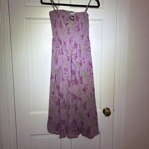 Boho Smocked Kimchi Blue Urban Outfitters festival dress S